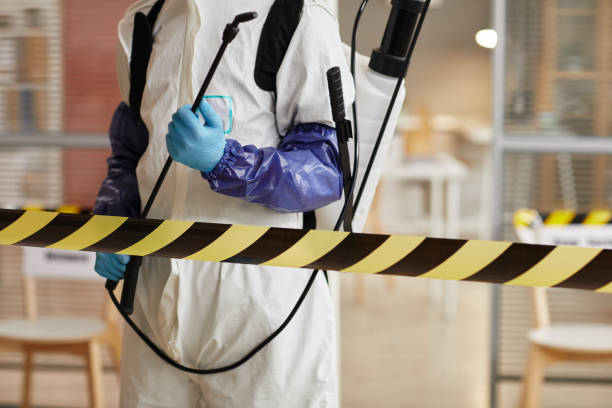 Professional Biohazard Cleanup technician working in Delmont, PA